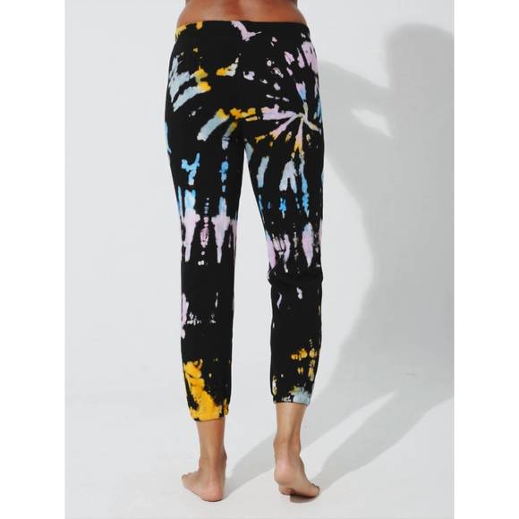 NEW ELECTRIC & ROSE pacifica 7/8 jogger in onyx/multi - Picture 2 of 2